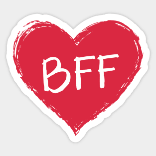 Best Friends Forever Heart Each Other Sticker